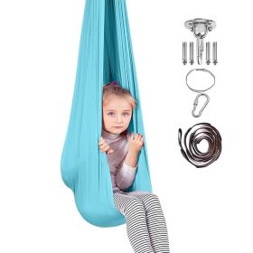 Portable Hammock Portable Camping Chair Large Portable Camping Hammock Chair For Patio Outdoor Indoor Travel And Hiking (Color: Lake Blue)
