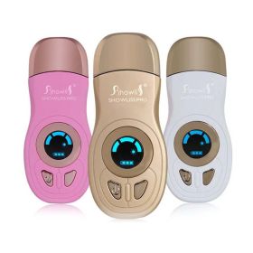Electric Rechargeable Hair Removal Women & Men Body Hair Heating Epilator Shaver (Color: pink)
