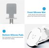 360°Rotating Cell Phone Holder for Desk, Fully Foldable Phone Stand,Angle & Height Adjustable DeskPhone Stand, for Office & Kitchen