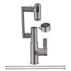 Faucet for Bathroom Sink; Bathroom Faucet with 1080° Rotary Faucet; 1 Hole; with Spray Dual Function; Temperature Display; ; Hot and Cold Dual Control