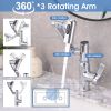 Faucet for Bathroom Sink; Bathroom Faucet with 1080° Rotary Faucet; 1 Hole; with Spray Dual Function; Temperature Display; ; Hot and Cold Dual Control