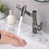 Faucet for Bathroom Sink; Bathroom Faucet with 1080° Rotary Faucet; 1 Hole; with Spray Dual Function; Temperature Display; ; Hot and Cold Dual Control